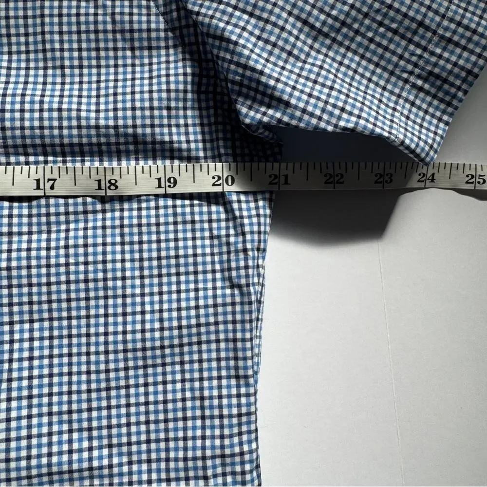 Ralph Lauren Short Sleeve Blue Plaid Button Down Size Medium NWT - Picture 7 of 8